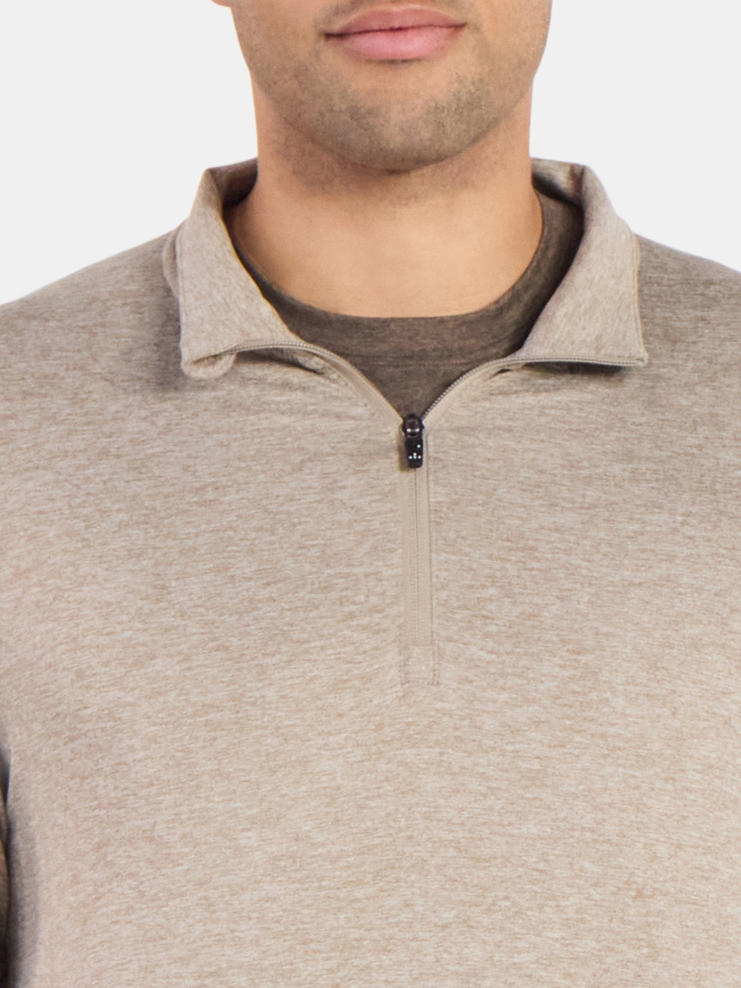 Athletic Works Men's and Big Men's ButterCore Soft Quarter-Zip Pullover Shirt, Sizes S-3XL