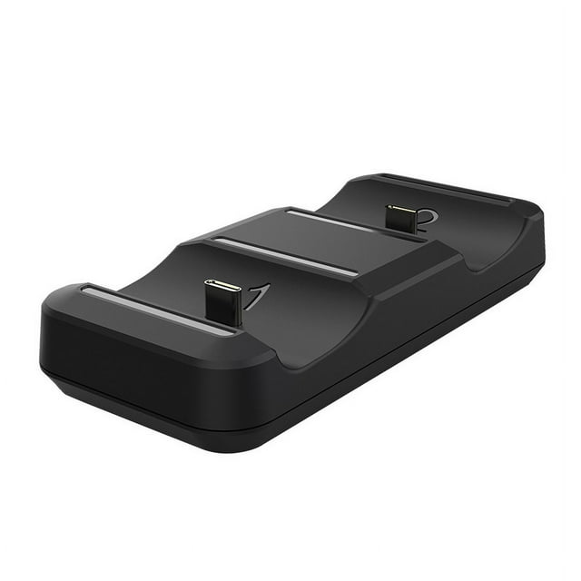 Station de Charge Sans Fil Double pour Manettes PS5 - Chargeur Rapide pour DualSense/DualSense Edge, Indicateurs LED, Protection contre la Surcharge, Base Antidérapante / Accessoires PS5