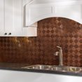thumbnail image 5 of FASÄDE Miniquattro Decorative Vinyl Backsplash Panel in Moonstone Copper (6X6 Inch Sample), 5 of 5