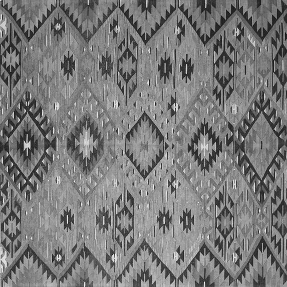 Ahgly Company Indoor Square Southwestern Gray Country Area Rugs, 5' Square