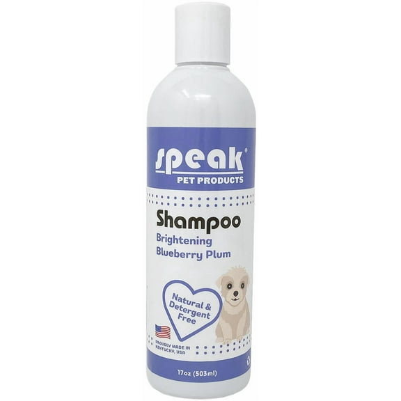 Speak Pet Products Brightening Dog Shampoo, Blueberry Plum, 17 Ounces