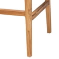 thumbnail image 5 of bali & pari Storsel Bohemian Natural Rattan and Teak Wood 2-Piece Bar Stool Set, 5 of 6