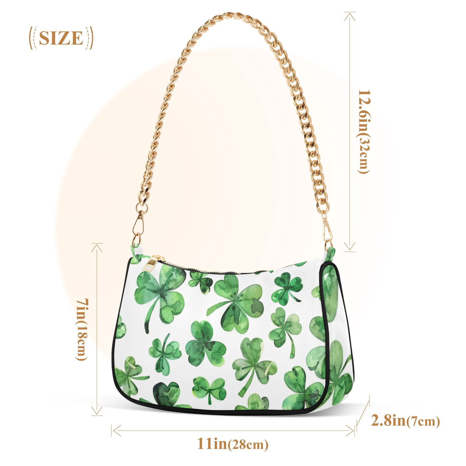 St PatrickWomen Small Shoulder Bag Crossbody Tote Hobo Bags Purse Clutch Handbags with Chain Strap for Women