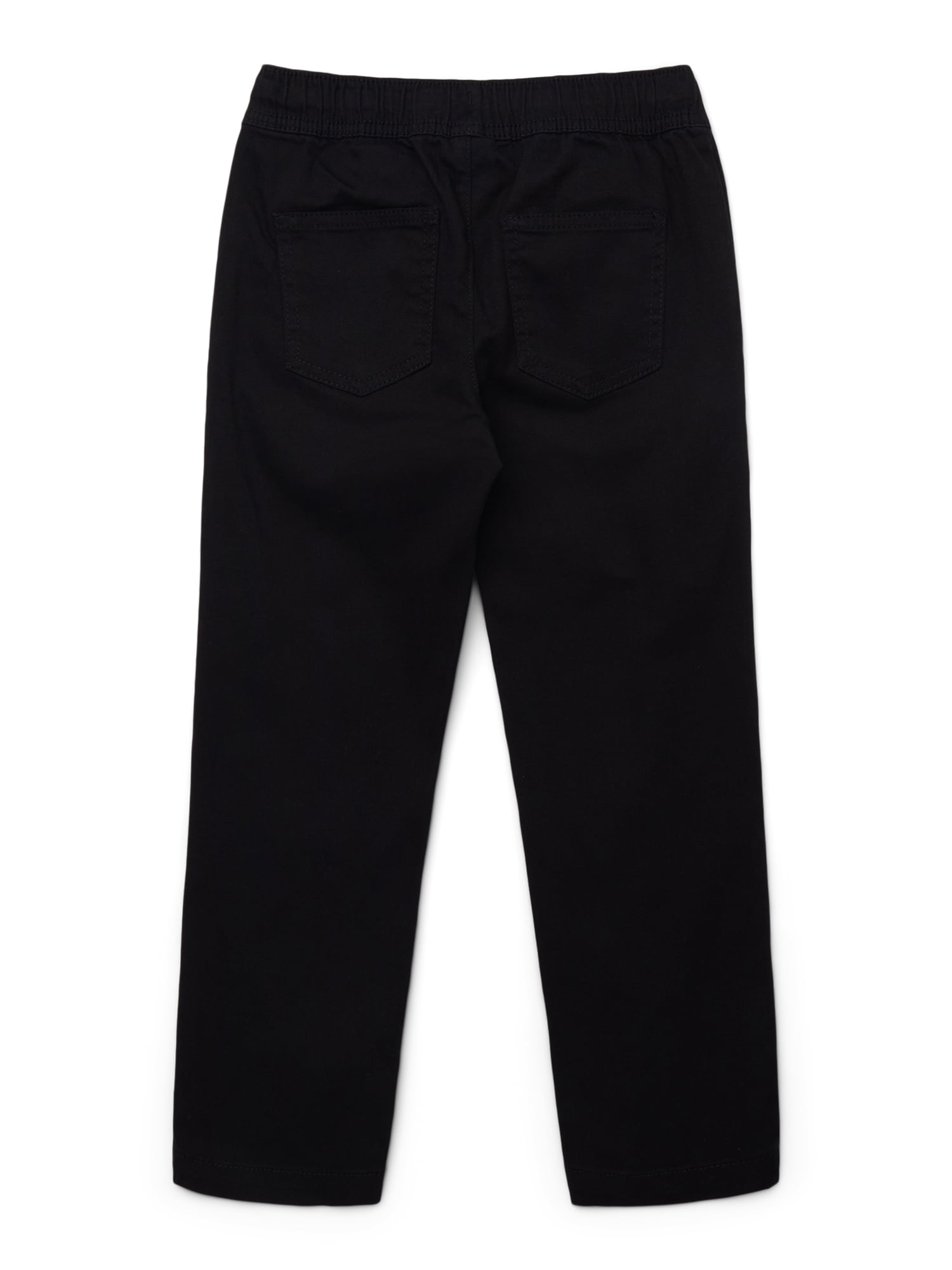 Wonder Nation Boys Stretch Twill Pull On Pants, Sizes XS-XXL & Husky