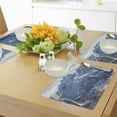 thumbnail image 4 of Ambesonne Nature Place Mats Set of 4, Wild Untrodden Nature, Standard Size, White and Blue, 4 of 6