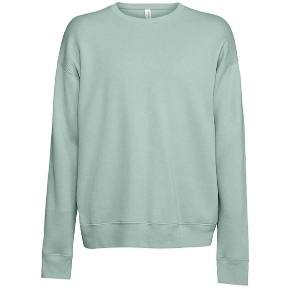 Mens Super-Soft Airlume Cotton/Polyester Fleece Sweatshirt, Large Dusty Blue