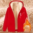 thumbnail image 5 of Bibifish Womens Fleece-Lined Full Zip Hoodies With Butterfly Print Hoodies With Side Pockets Relaxed Fit Casual Spring Daily Warm Wear Pullover Tops, 5 of 5