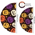 thumbnail image 3 of FMSHPON Cartoon Pumpkins Xmas Christmas Tree Skirt Stand Mat for Holiday Party Decoration Indoor Outdoor 48 inches, 3 of 6