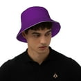 thumbnail image 4 of Zufioo Purple Waterproof Reflective Holographic Bucket Hat,Men and Women Night Reflective Hat,Rave Festival Boonie Cap, 4 of 6