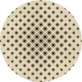 thumbnail image 1 of Ahgly Company Indoor Round Patterned Moccasin Beige Area Rugs, 4' Round, 1 of 6