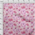 thumbnail image 2 of oneOone Cotton Poplin Light Pink Fabric Watercolor Floral Sewing Fabric By The Yard Printed Diy Clothing Sewing Supplies 42 Inch Wide, 2 of 4