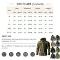thumbnail image 2 of Kixjoy Rain Jacket Men Long Sleeve Waterproof Hooded Jacket Big and Tall Zip Up Winter Coat Outdoor Camo Thermal Windbreaker Jackets for Men with Pockets, Khaki M, 2 of 3