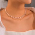thumbnail image 3 of Layered Bead Necklace Adjustable - Link Chain Necklace Ball Station Necklace, 3 of 5
