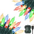 thumbnail image 1 of Guirnalda de luces navideñas, cómodas, 10 m, 100 LED, resistentes al agua, 1 of 8