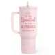 thumbnail image 1 of Vaso de acero inoxidable SANDJEST de 40 oz con aislamiento rosa, 1 of 8