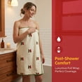 thumbnail image 2 of REGALWOVEN 1 Pack Thick Soft Coral Fleece Bath Towel with Cute Fruit Embroidery, Super Absorbent for Bathroom, Gym, Spa, Pool, Sports White 55" x 28", 2 of 7