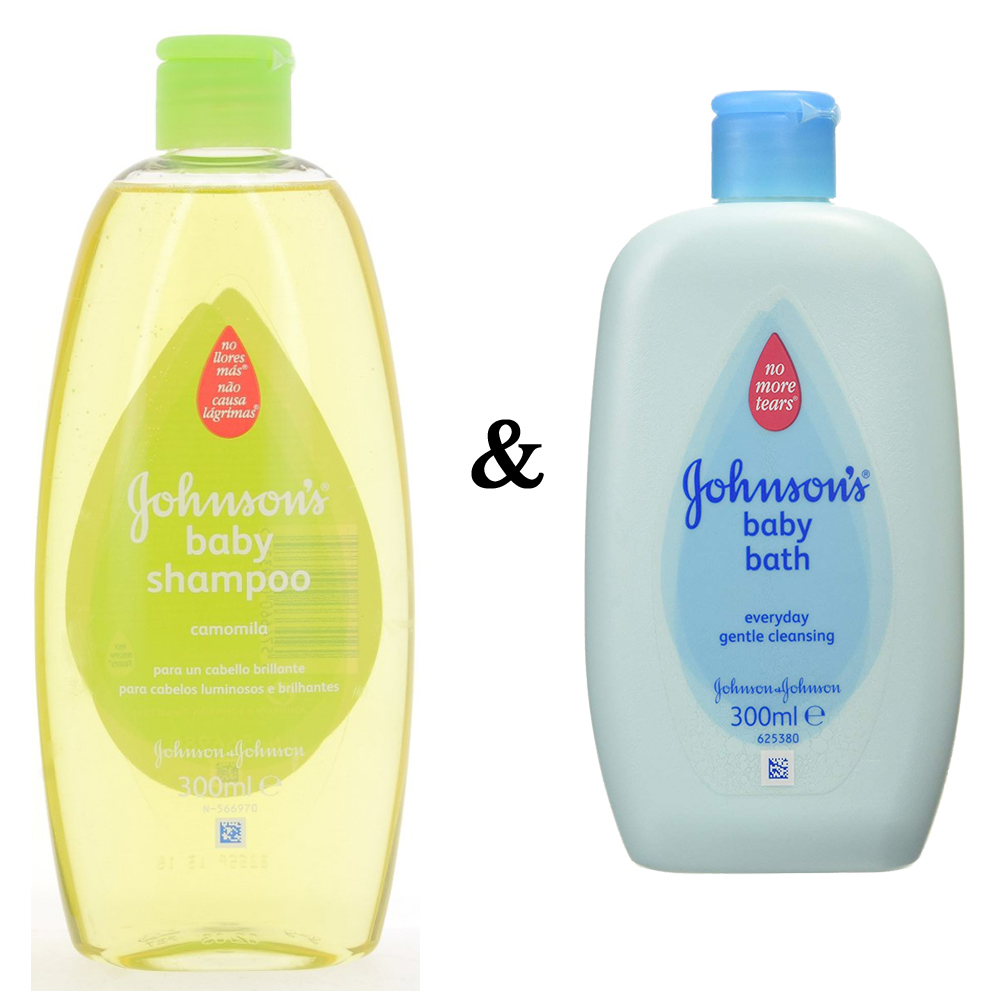 Johnsons Shampoo 300Ml Camomila & Johnsons Baby Baby Bath 300Ml