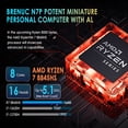 thumbnail image 2 of BRENUC N7P Desktop Computer Mini PC, AMD Ryzen 7 7840HS, 32GB DDR5 RAM ,2TB SSD, 2 of 6