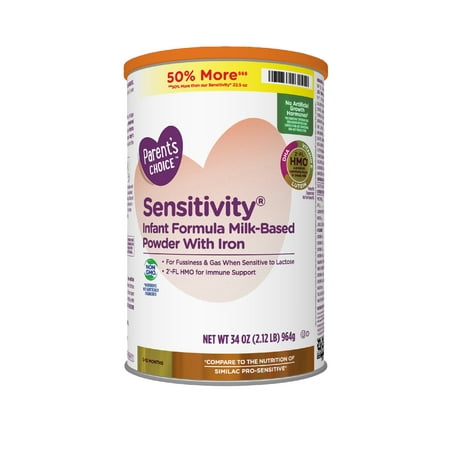Parent's Choice Sensitivity Baby Formula Powder With Iron, 34 oz Canister