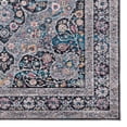 thumbnail image 4 of Contemporary Home Living 2.25' x 3.25' Medallion Scrolling Floral Area Throw Rug - Gray and Teal, 4 of 8