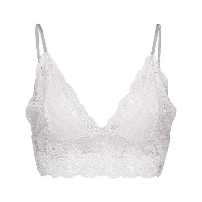 Lolmot Lace Bralette Women Lace Bra Sexy Bralette Strappy Crop Top Soft  Bustier Sexy Lingerie See Throung Cors Bras 