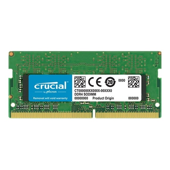 Crucial - DDR4 - module - 32 GB - SO-DIMM 260-pin - 3200 MHz / PC4-25600 - CL22 - 1.2 V - unbuffered - non-ECC
