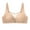 Khaki, variant on Penkiiy Women Bras Woman's Fashion Bowknot Printing Comfortable Hollow Out Bra Underwear No Rims Beige Bras