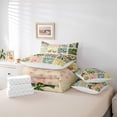 thumbnail image 6 of jejeloiu Neutral Floral 7-Piece Twin Bedding For Girls,Warm Pattern Bedding Comforter Set,Beige Multi Color,Reversible, 6 of 7