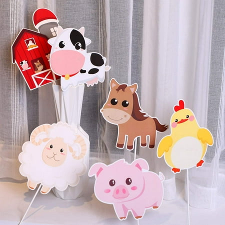 Htww Farm Animal Party Decorations And Supplies Animals Decor For Baby Shower Birthday Essentials With 80 Glue Point Dots 35 Pieces Cutouts Canada Htww Farm Animal Party Decorations And, Farm Animal Decor