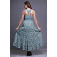 thumbnail image 4 of Bimba Women Skirts Long Bohemian Gypsy 5 Tier Cotton Printed Long Skirts, 4 of 5