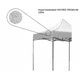 thumbnail image 4 of Combo 2 Toldos Impermeables y Plegables LOOMBER Padua Blanco 3x3, 4 of 4