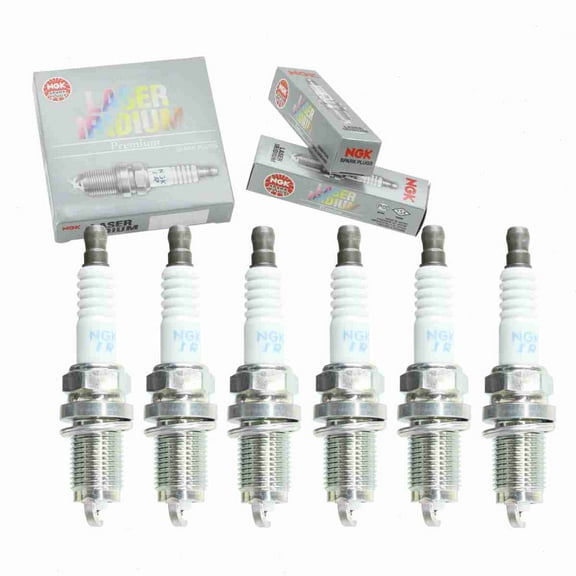 6 pc NGK 3657 Laser Iridium Spark Plugs for 12582002 3422 4503 4701 5628 6721 8112 9000 9604 9807B-5517W 9807B5517WA0 FR7LII33X IK16TT PK16TT RC10ZWYPB4 SKJ16DR-M11 VK16PRZ-11 XP5224 Ignition Wire