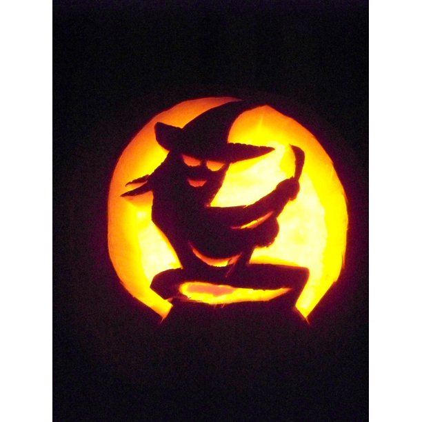 Halloween Witch Pumpkin Jack O Lantern Carved 12 Inch By 18 Inch Laminated Poster With Bright Colors And Vivid Imagery Fits Perfectly In Many Attractive Frames Walmart Com Walmart Com