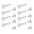 thumbnail image 1 of 100 Sets Chicago Screw Leather Rivets, Stainless Steel M2 Rivet Set Flat Round Hex Socket Head Stud Set for Construction Woodworking, Metal Binding Screws Post Nail Rivet Button, 1 of 7