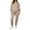Khaki, variant on Kixjoy Lounge Sets for Women Oversized Casual Long Sleeve Sweatsuit Workout Warm Sweatshirts and Pants 2 Piece Basic Fall Outfits for Women, Beige S