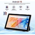 thumbnail image 2 of 2024 Latest Android 11 Tablet 10 inch 2 in 1 Tablet, 4GB RAM+64GB ROM Tablet, 1.8GHz Quad-core Processer, 1280*800 FHD, 8MP Camera, 2.4G/5G Wi-Fi 6 BT 5.0, Tablets with Keyboard| Mouse| Case| Stylus, 2 of 8