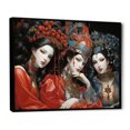 thumbnail image 2 of Designart "Kabuki Theatre Japon wall art III" Japanese Floater Framed Wall Art Living Room, 2 of 7