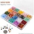 thumbnail image 5 of The Beadsmith Acrylic Beads Assortment – Faux Gemstone Chip Beads, Approx. 1000pc, 20 Colors, Irregular Stone-Look, Jewelry & Bracelet Making Kit, 5 of 8