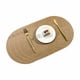 thumbnail image 1 of Manteles individuales de cuero y posavasos, manteles individuales lavables redondos de doble cara antideslizantes de bolsillo de cuero mantel individual de encaje de cuero, 1 of 6