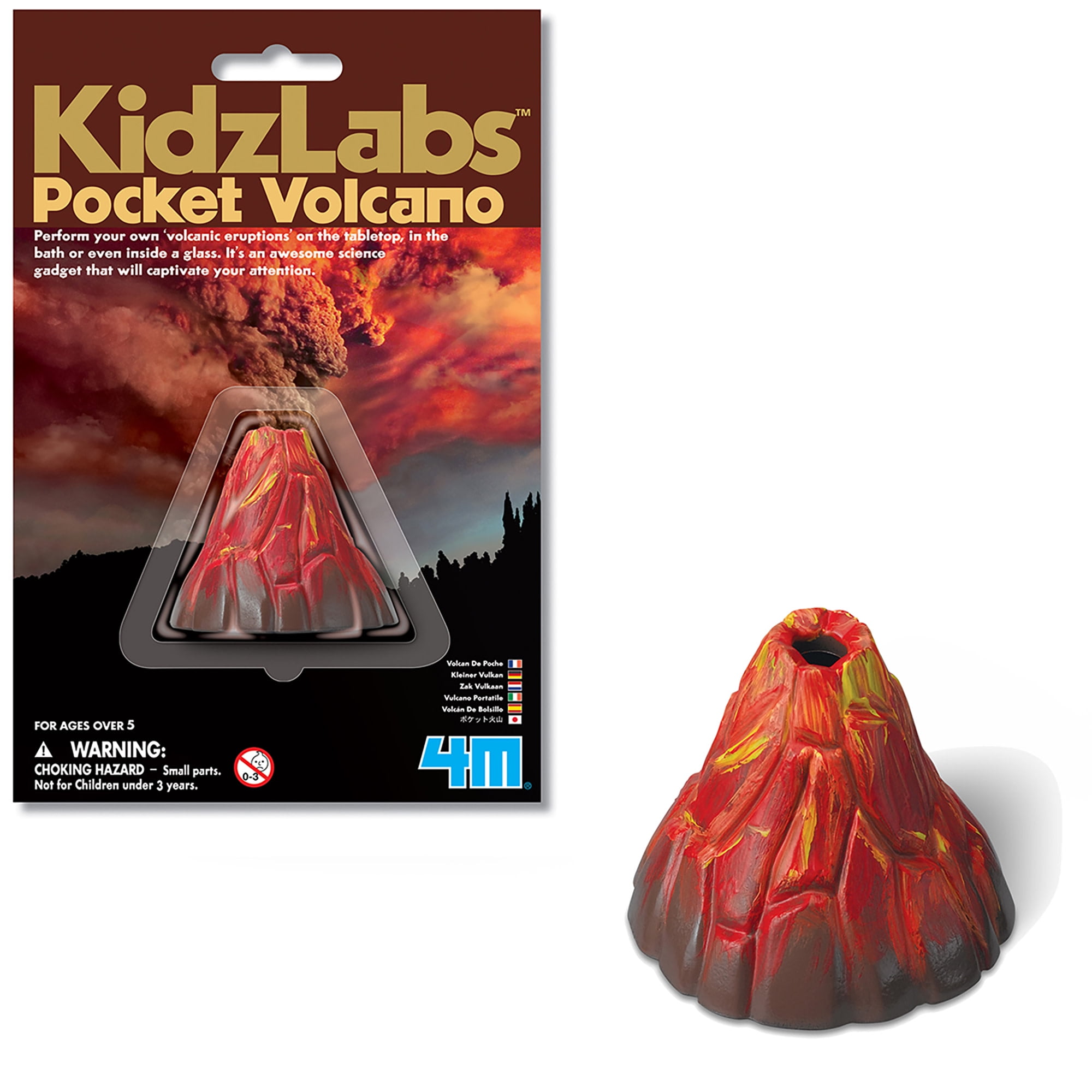 4M: KidzLabs: Pocket Volcano - Create Mini Tabletop Volcanic