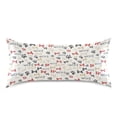 thumbnail image 3 of Haosy Satin Pillowcase for Hair and Skin Standard Cooling Silk Pillow Case with Envelope Closure Cute Dog Paw and Bones 20"x26", 3 of 9