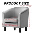 thumbnail image 2 of Stretch Tub Chair Cover, Armchair Slipcovers, Non-Slip Barrel Chair Cover, 2 of 7