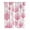 Pink, variant on Orange Marble Kitchen Curtains Small Short 39 Inch Length, Gold White Geometric Hexagon Modern Grommet Top Bedroom Living Room Curtains, Light Filtering Cafe Curtain Drapes 2 Panels Set 55''x39''