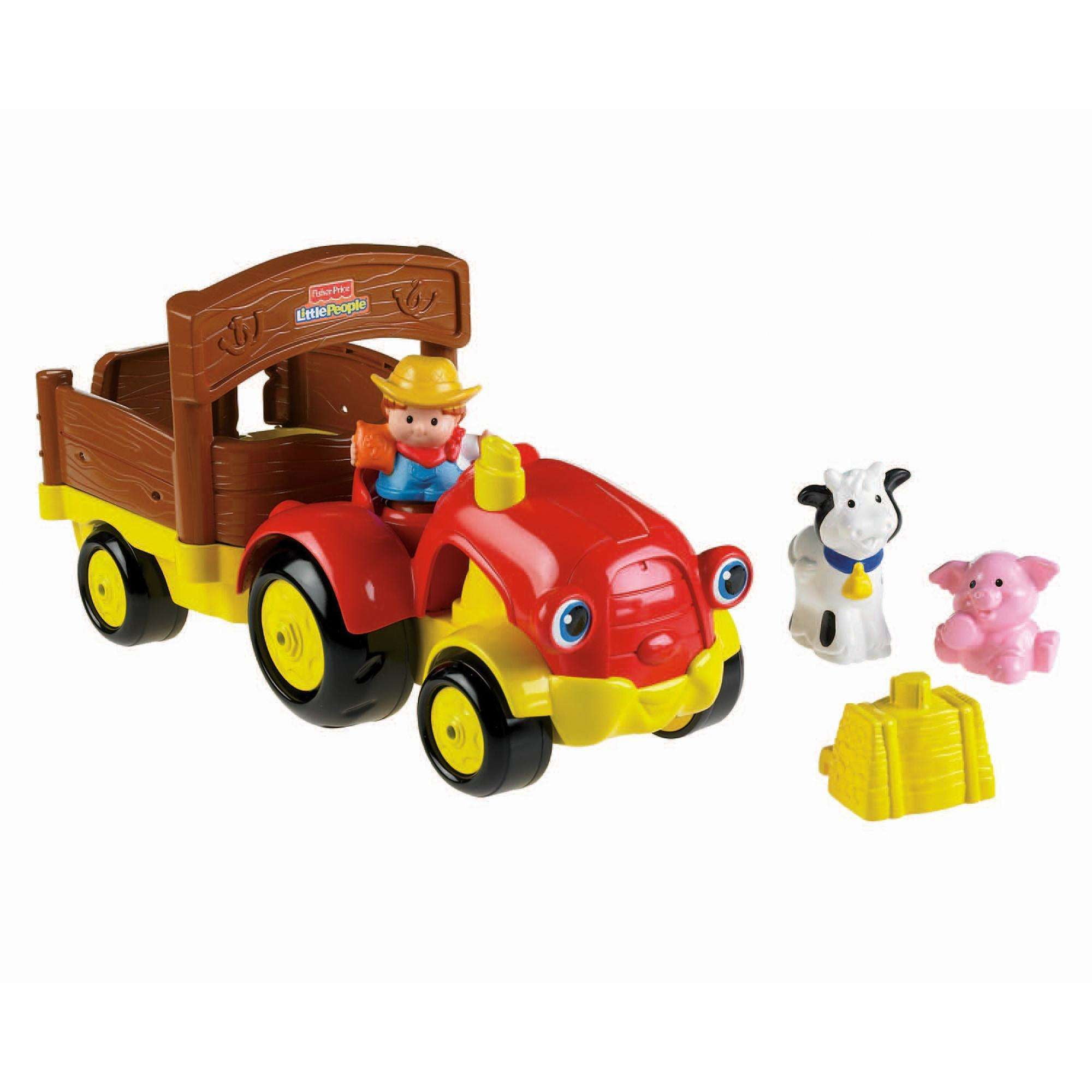 Green Tractor FisherPrice Little People Tow n Pull Tractor by Fisher-Price