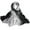 Grey, variant on SUXIAN Women's Scarf Gradual Color Temperament Long for Etiquette Decoration Army Green One Size