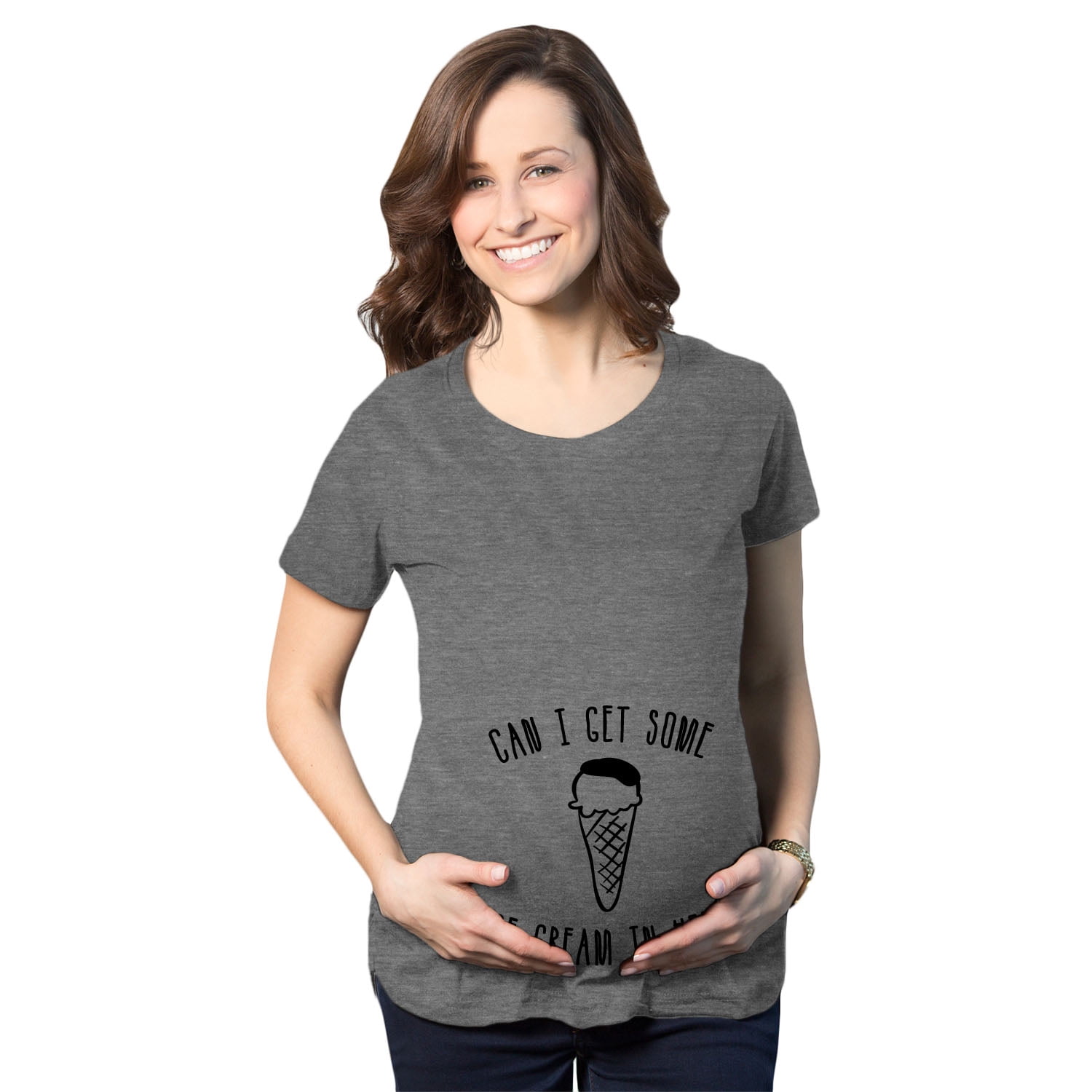 Don't Touch It Black Maternity Soft T-Shirt