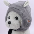 thumbnail image 4 of Silent Dog Earmuffs Noise Knitted Dog Hats Pet Ears Warm Winter Hats Clothing Construction Hat for Dogs Dog Girl Birthday Dog Chef Outfit Dog 1st Birthday Girl Dog Birthday Cake Dog for Medium Dogs, 4 of 7