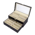 thumbnail image 2 of Runquan Display Case Jewelry Collection Case Storage Organizer Showcase Glasses Case 12 Grids, 2 of 8