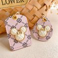 thumbnail image 2 of Disney Minnie Mouse Access Card Case Leather Card Holder Cartoon Keychain Door Lock Access Tags Key Storage Protective Cover, 2 of 6