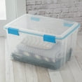 Sterilite 54 Qt. Storage Containers with Gasket Lids and Latches, Set